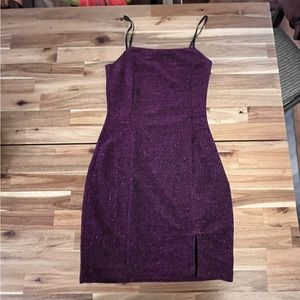 Small Purple dress with slit on side
